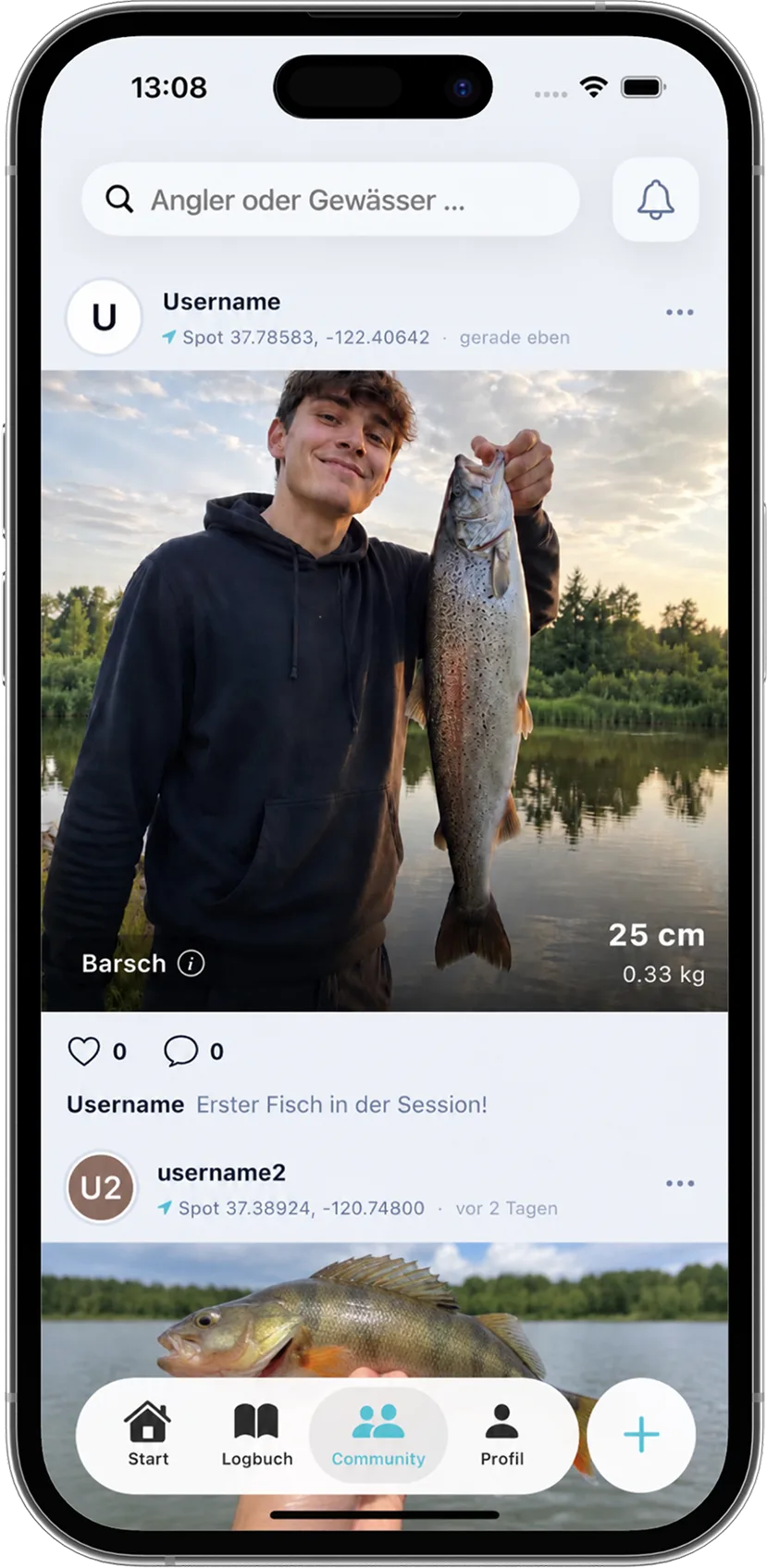 BiteCast community feed